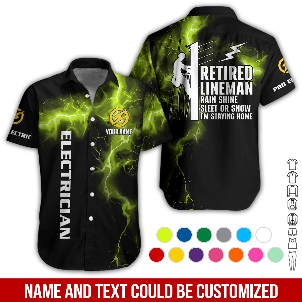 Custom Electrician 3D Hoodie - photo 3