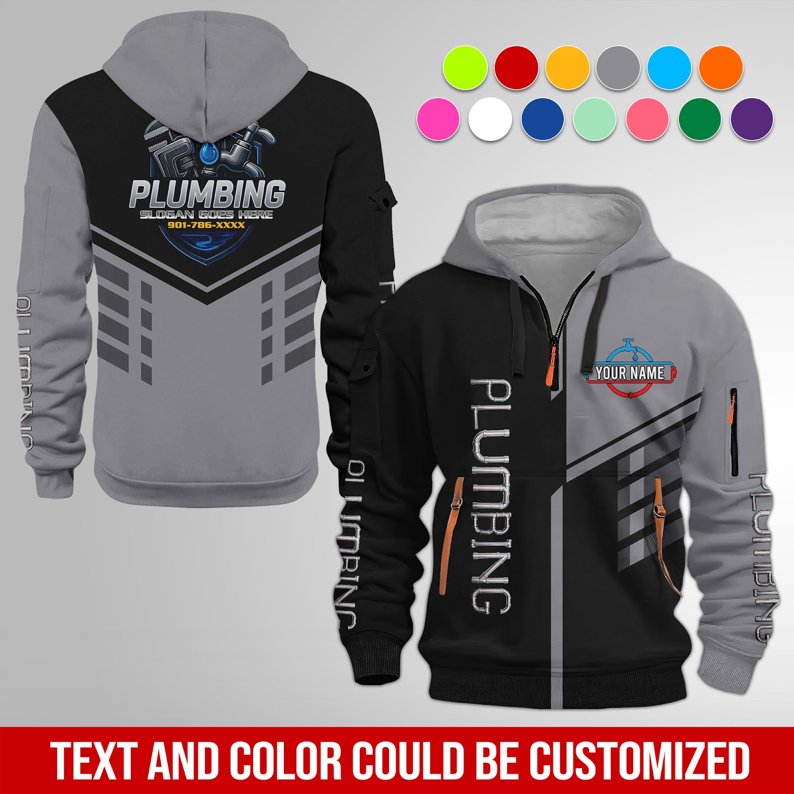 5750192-personalized-name-plumbing-3d-quarter-zip-hoodie-am407-4.jpg Personalized Plumbing 3D Quarter Zip Hoodie - photo 4