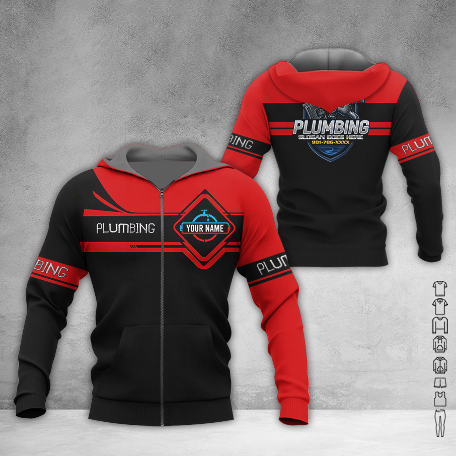 5750925-personalized-name-plumbing-3d-all-over-printed-clothes-am408-15.jpg Custom Plumbing 3D Hoodie - photo 15