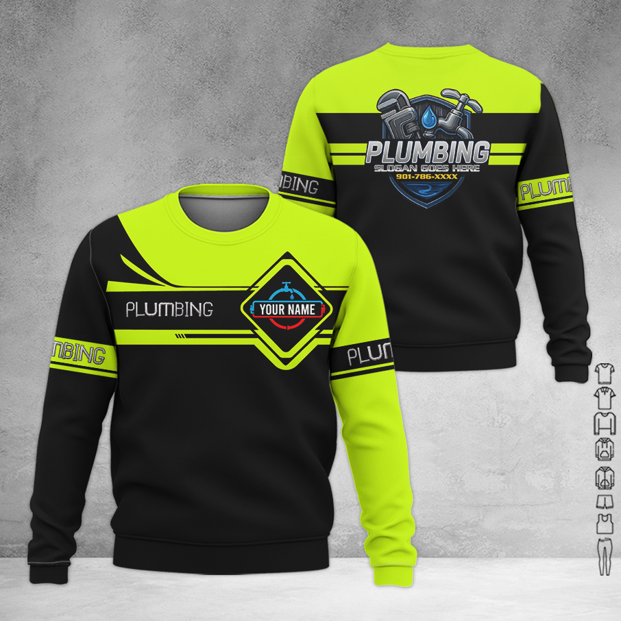 5750925-personalized-name-plumbing-3d-all-over-printed-clothes-am408-4.jpg Custom Plumbing 3D Hoodie - photo 4