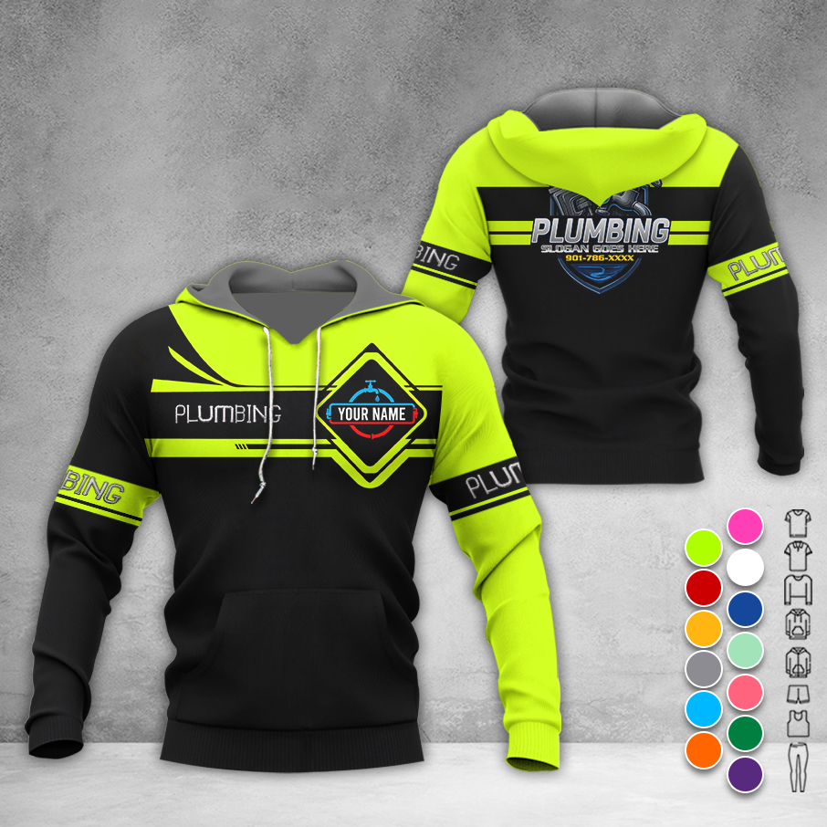 5750925-personalized-name-plumbing-3d-all-over-printed-clothes-am408-5.jpg Custom Plumbing 3D Hoodie - photo 5
