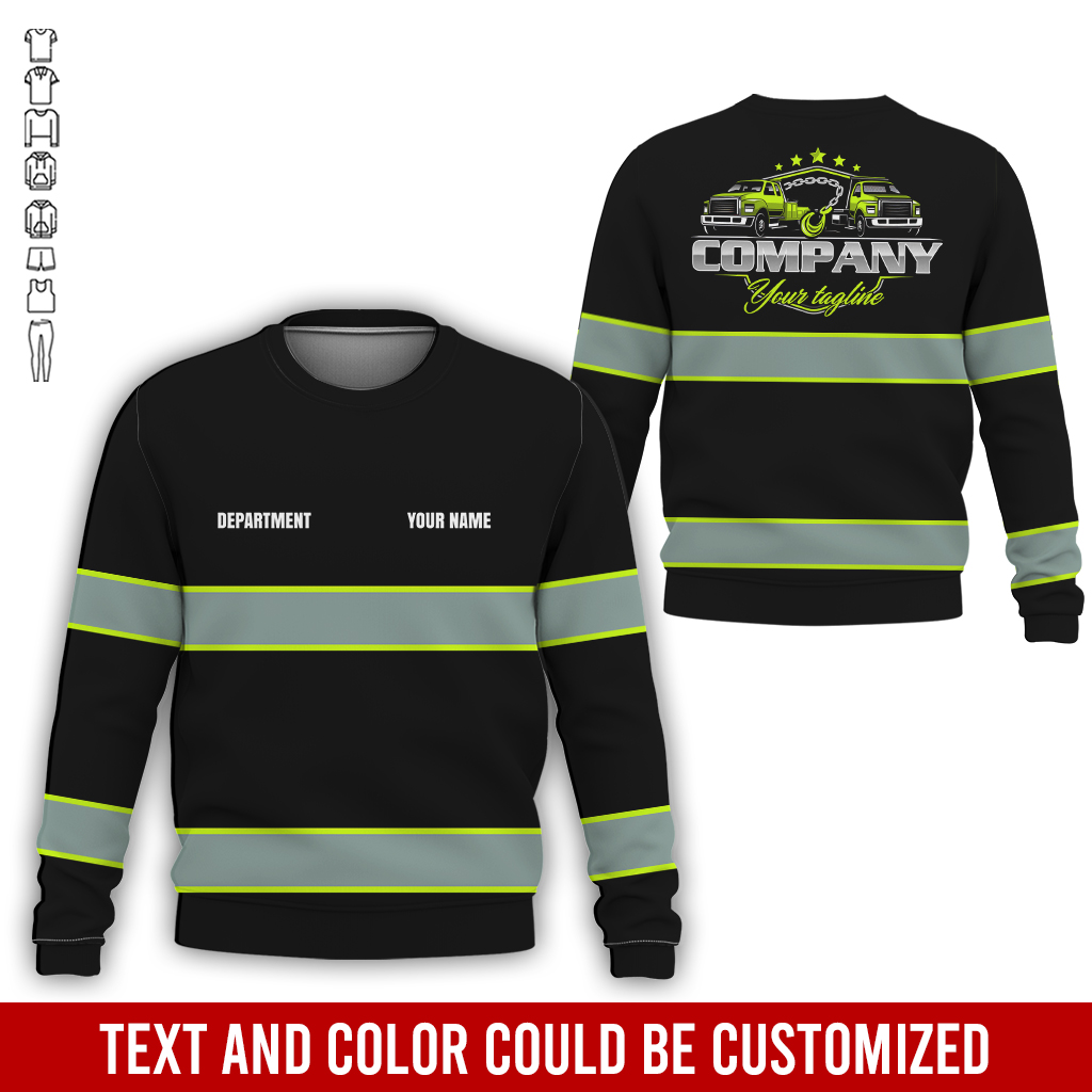 5781197-personalized-name-and-color-tow-truck-uniform-all-over-printed-clothes-op422-4.jpg Custom Tow Truck Uniform Hoodie - photo 4