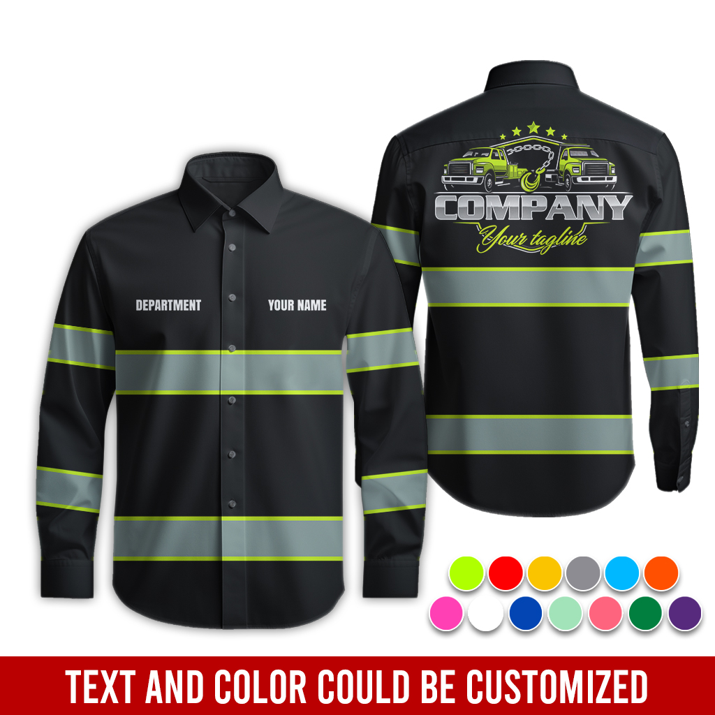 5781197-personalized-name-and-color-tow-truck-uniform-all-over-printed-clothes-op422-7.jpg Custom Tow Truck Uniform Hoodie - photo 7