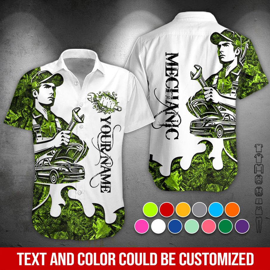 Custom Text Mechanic 3D Hoodie - photo 3
