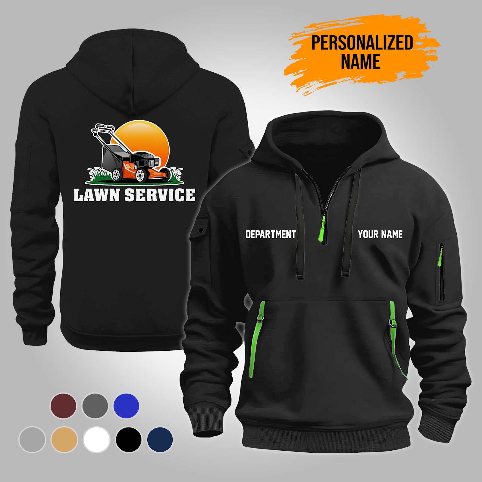 Custom Lawn Care 3D Hoodie - photo 2
