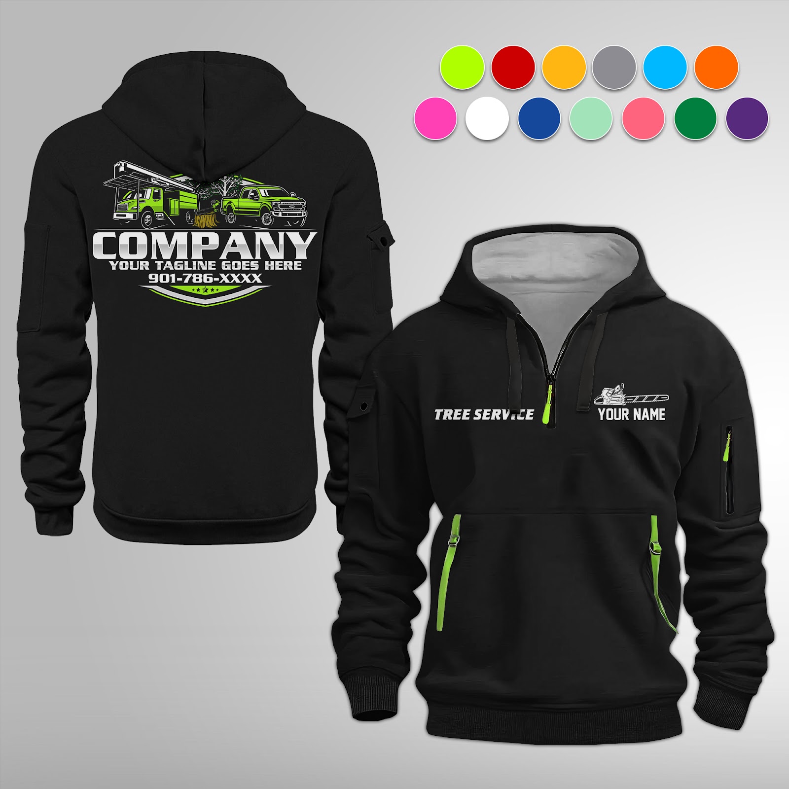 Custom Tree Service 3D Hoodie
