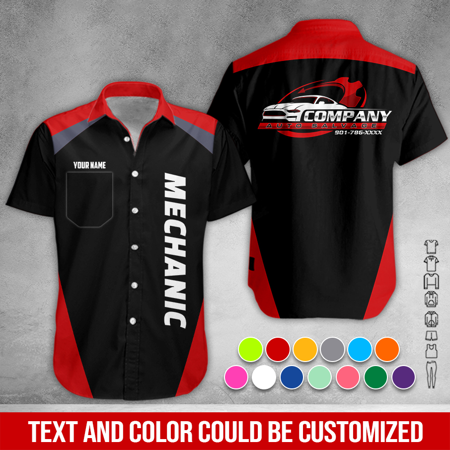 Custom Text Mechanic 3D Hoodie - photo 12