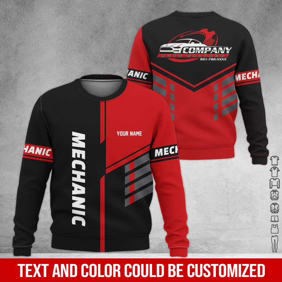 5815964-customized-text-mechanic-3d-all-over-printed-clothes-am469-13.jpg Custom Text Mechanic 3D Hoodie - photo 13