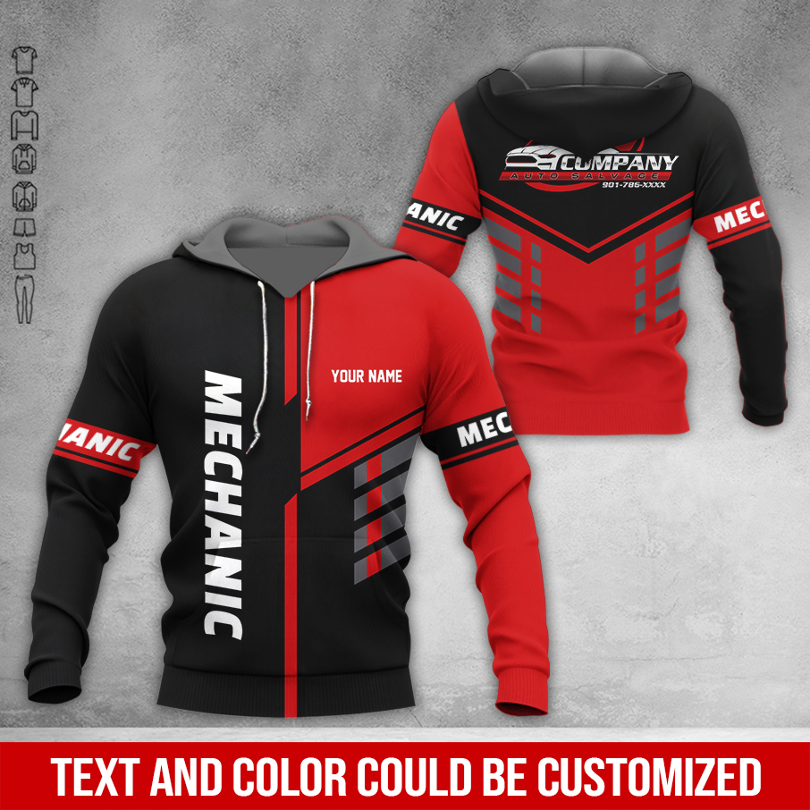 5815964-customized-text-mechanic-3d-all-over-printed-clothes-am469-15.jpg Custom Text Mechanic 3D Hoodie - photo 15