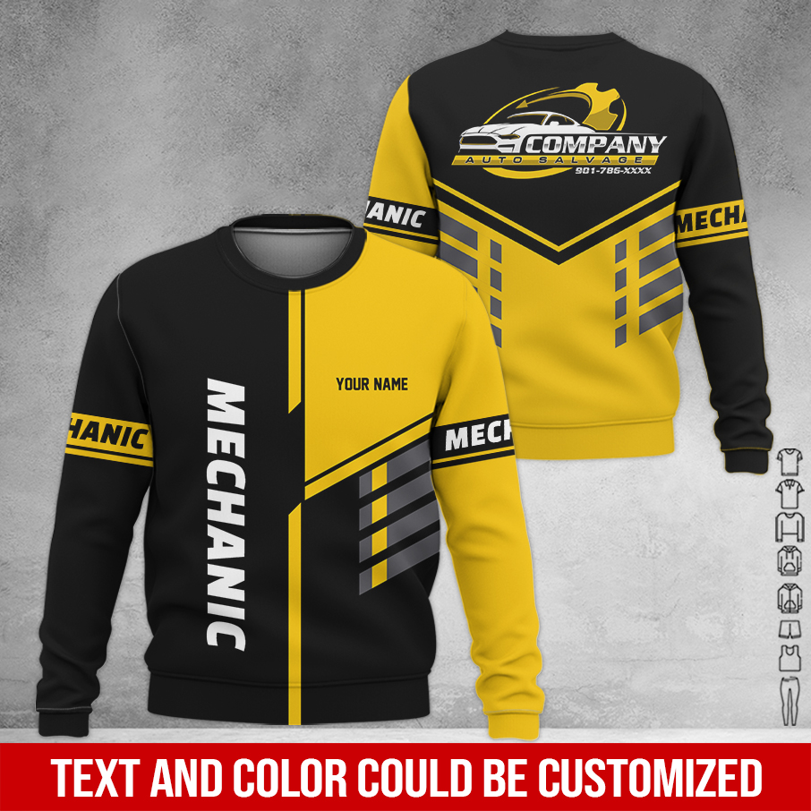 5815964-customized-text-mechanic-3d-all-over-printed-clothes-am469-22.jpg Custom Text Mechanic 3D Hoodie - photo 22