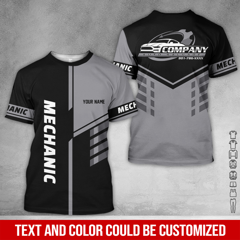 5815964-customized-text-mechanic-3d-all-over-printed-clothes-am469-28.jpg Custom Text Mechanic 3D Hoodie - photo 28