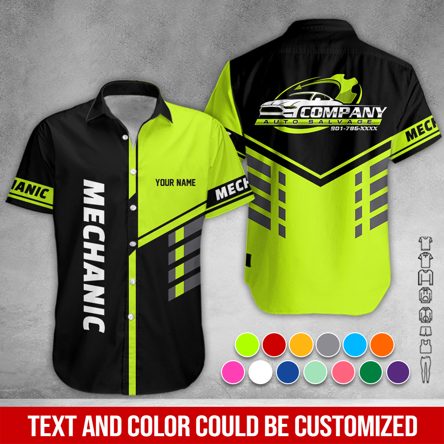 Custom Text Mechanic 3D Hoodie - photo 3