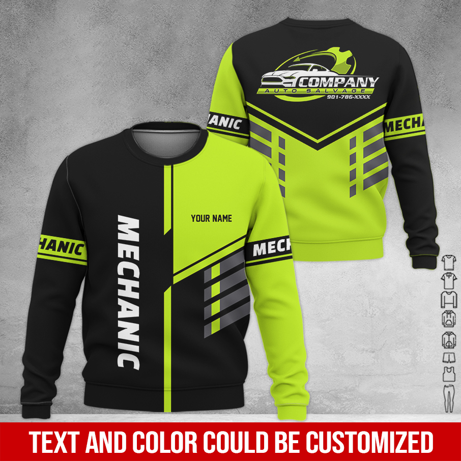 5815964-customized-text-mechanic-3d-all-over-printed-clothes-am469-4.jpg Custom Text Mechanic 3D Hoodie - photo 4