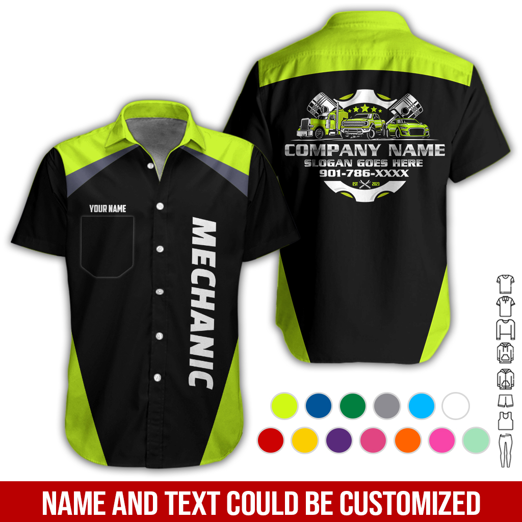 Pocket – Custom Text and Logo Mechanic Uniform 3D - photo 3