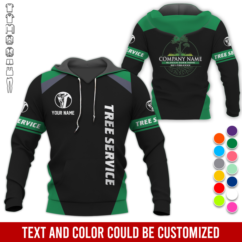 Custom Arborist Tree Services 3D Hoodie - photo 104