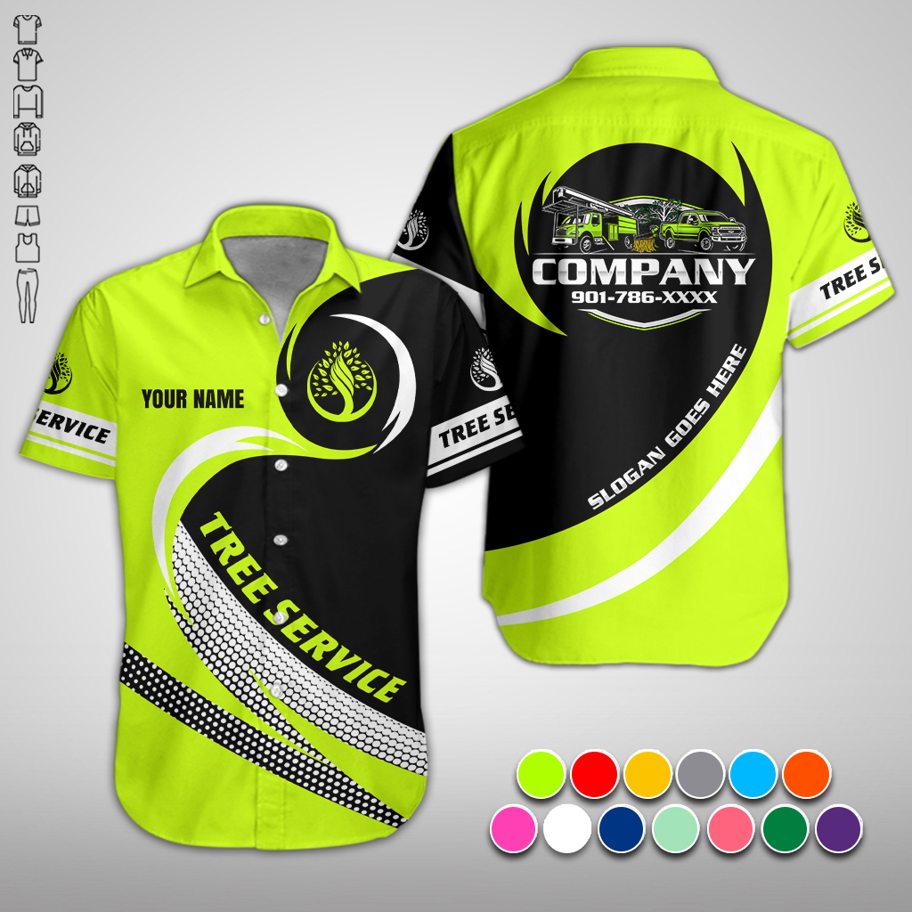 TL_Personalized Name Tree Service 3D Hoodie - photo 3