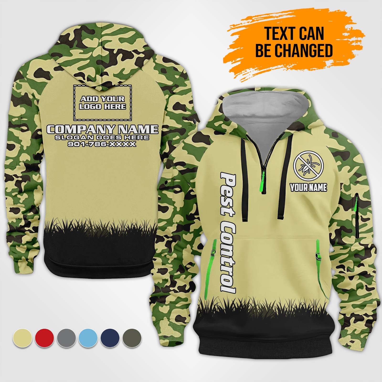 Custom Pest Control Service Best Uniform 3D