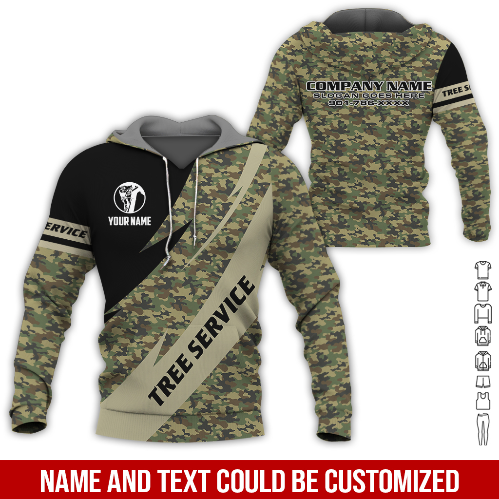 Custom Tree Service 3D Quarter Zip Hoodie - photo 131