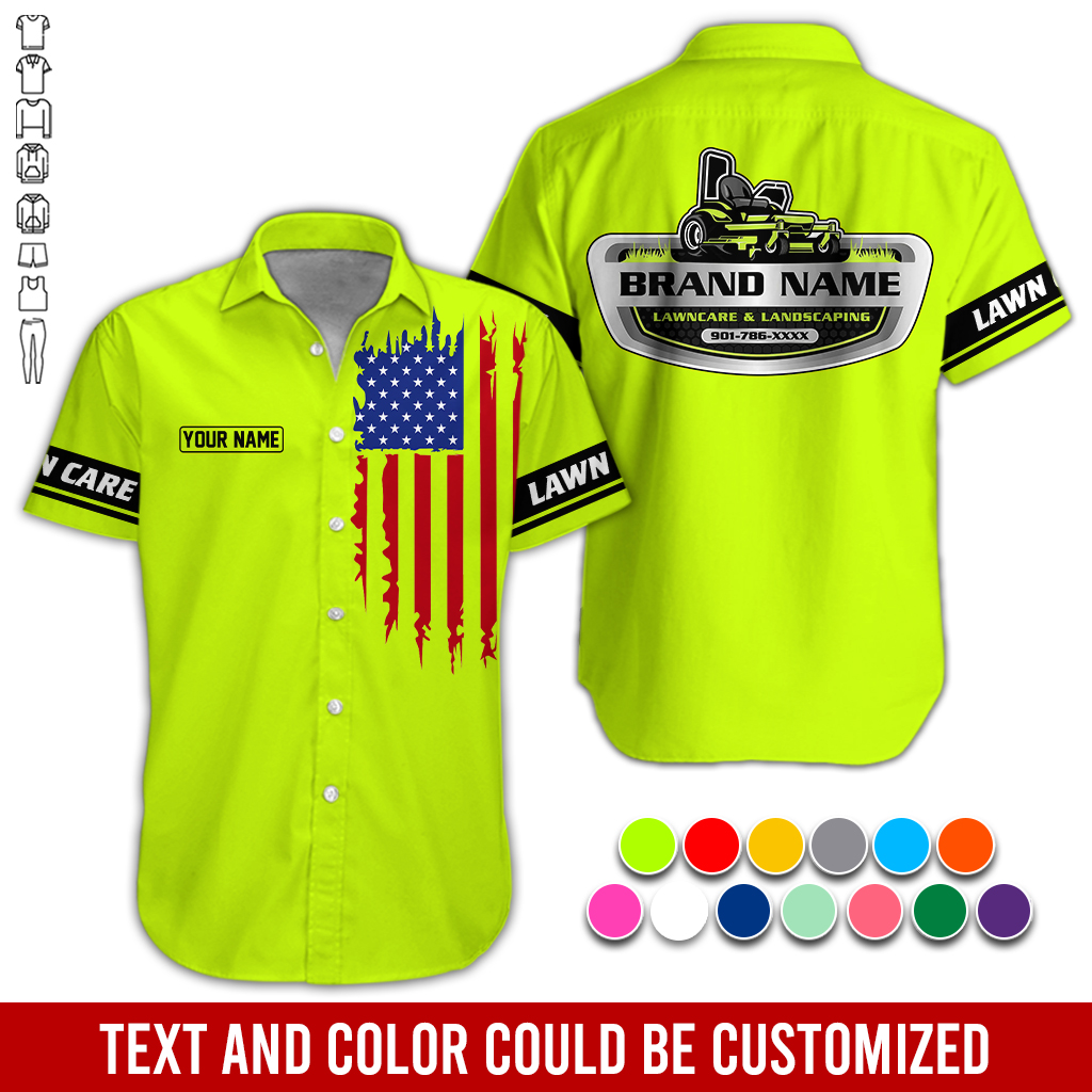 Custom Lawn Care American 3D Hoodie - photo 3