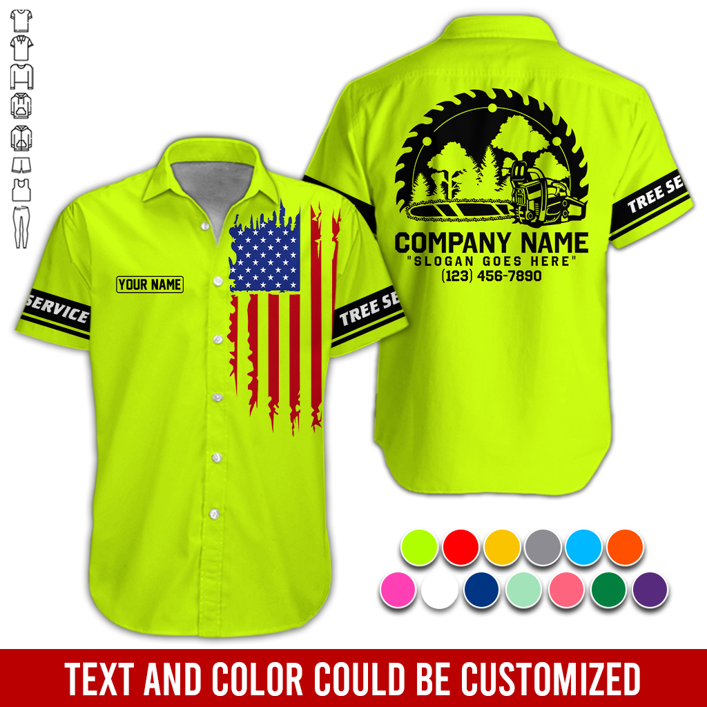 Custom Tree Service American 3D Hoodie - photo 3