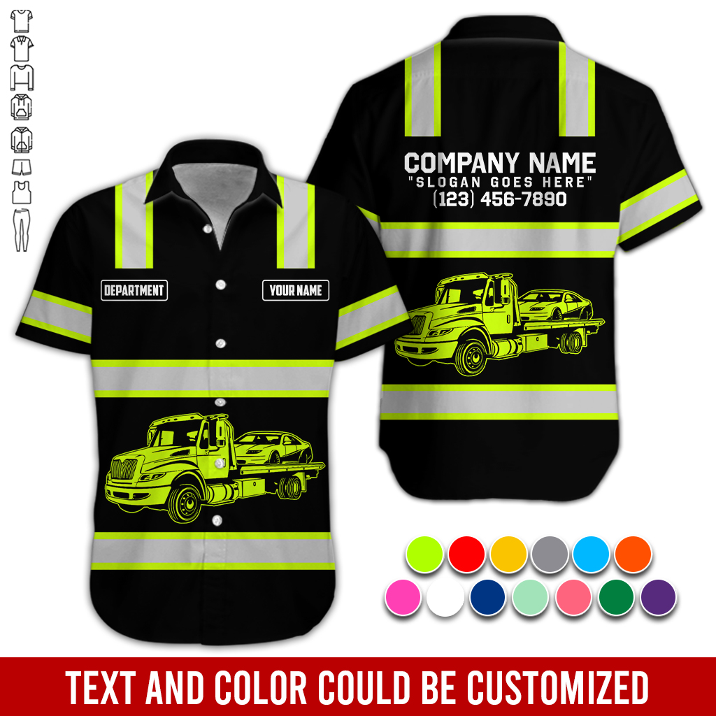 Custom Name Tow Truck 3D Hoodie - photo 3