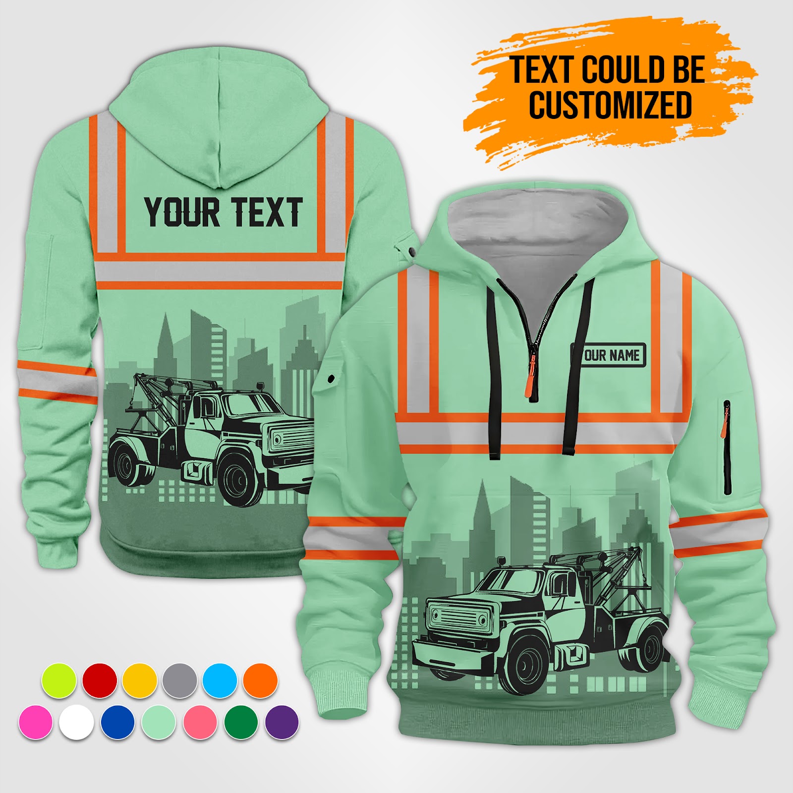 5870912-personalized-name-tow-truck-3d-all-over-printed-clothes-op517-10.jpg Custom Tow Truck 3D Hoodie - photo 10