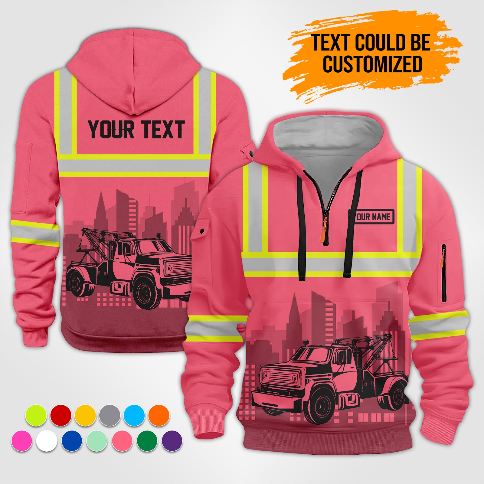 5870912-personalized-name-tow-truck-3d-all-over-printed-clothes-op517-11.jpg Custom Tow Truck 3D Hoodie - photo 11