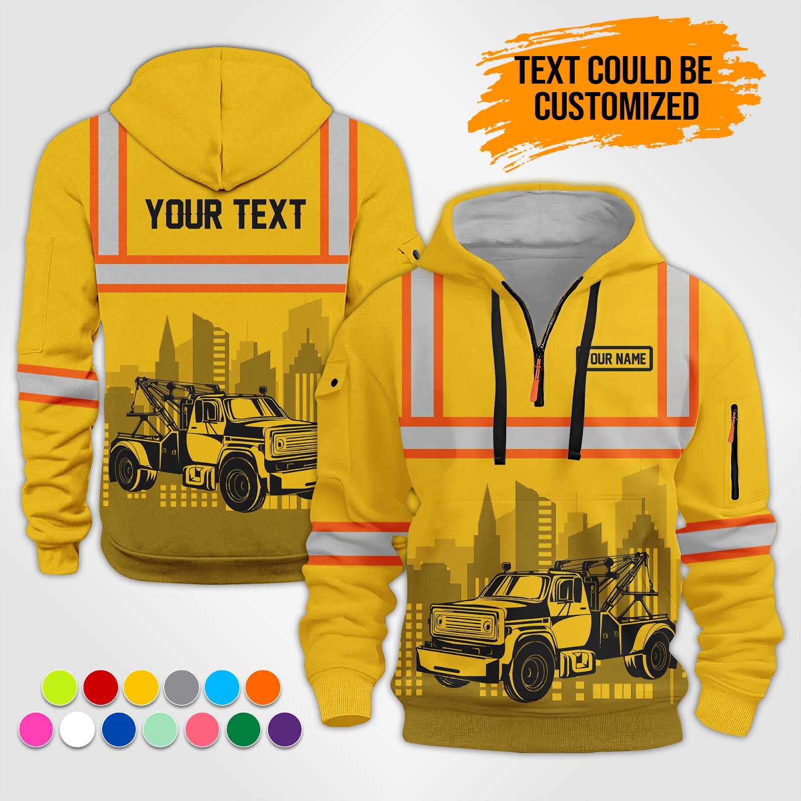 5870912-personalized-name-tow-truck-3d-all-over-printed-clothes-op517-3.jpg Custom Tow Truck 3D Hoodie - photo 3