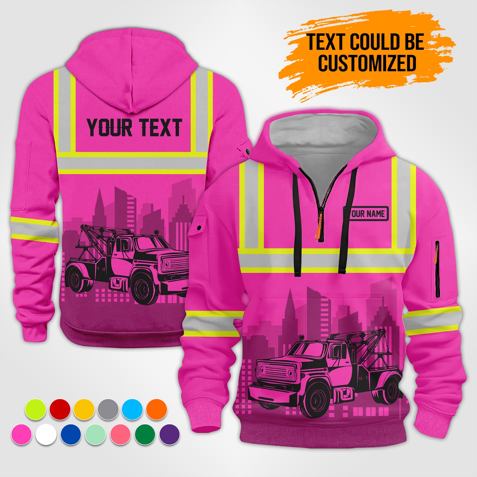 5870912-personalized-name-tow-truck-3d-all-over-printed-clothes-op517-7.jpg Custom Tow Truck 3D Hoodie - photo 7