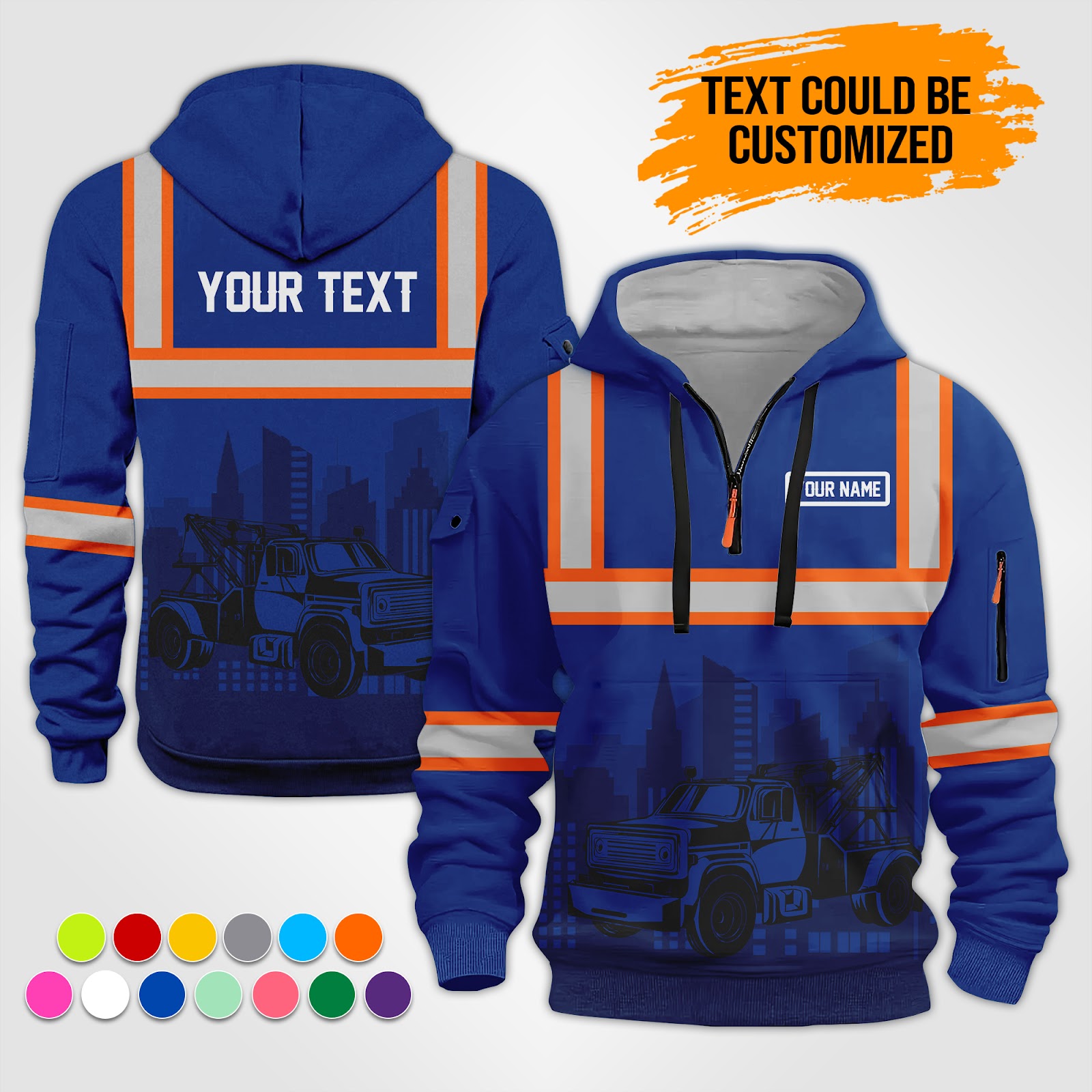 5870912-personalized-name-tow-truck-3d-all-over-printed-clothes-op517-9.jpg Custom Tow Truck 3D Hoodie - photo 9