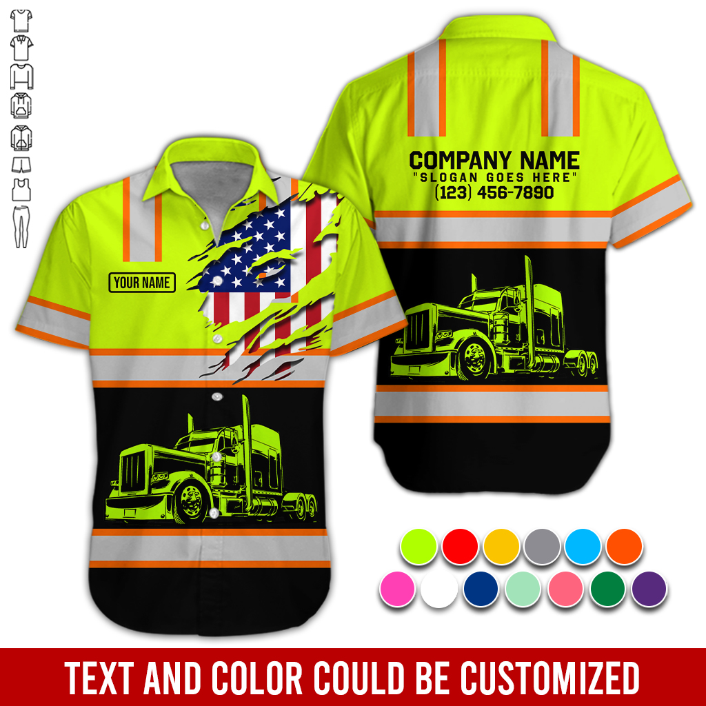 Custom Name Semi Truck 3D Hoodie - photo 3