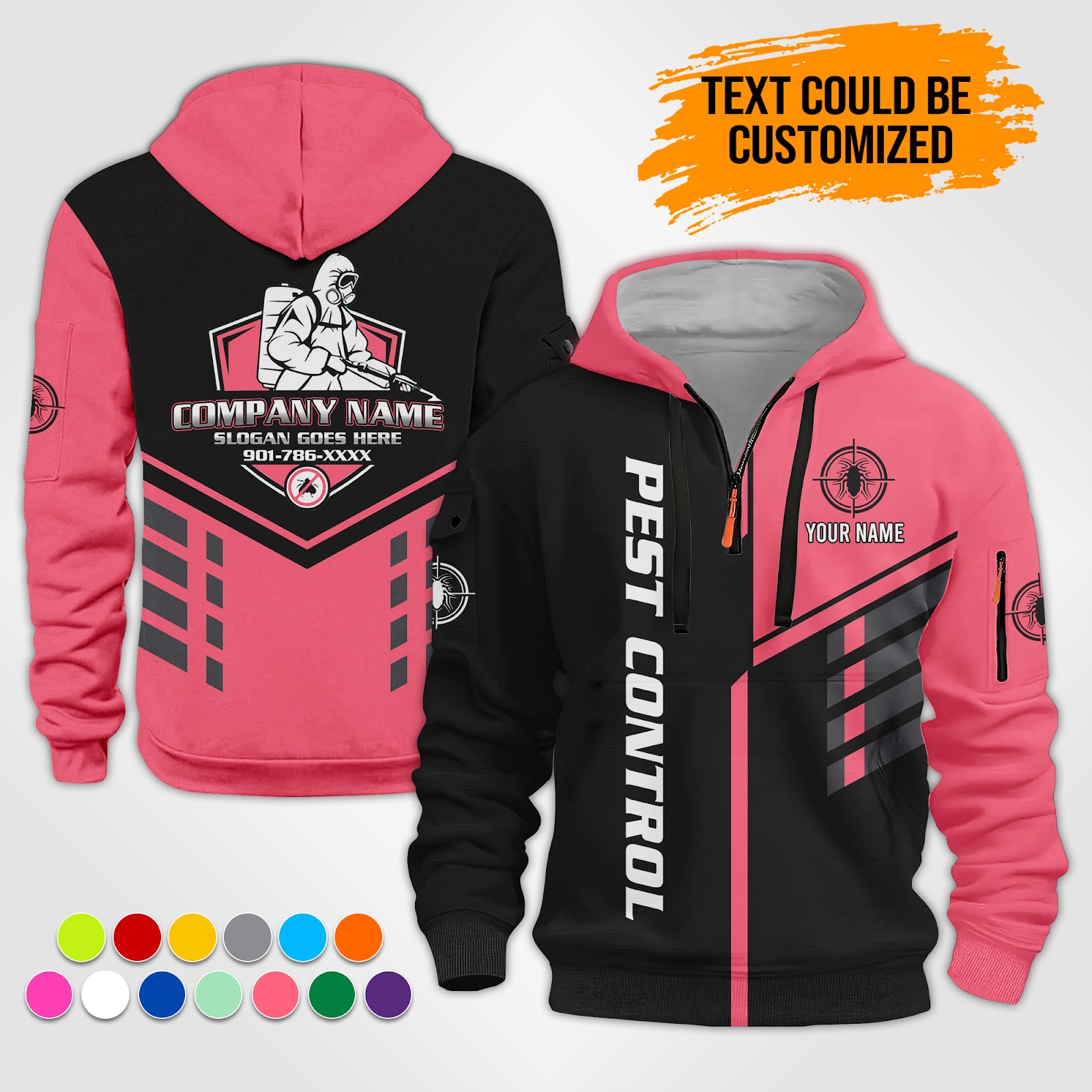 5872804-personalized-name-pest-control-service-best-uniform-3d-quarter-zip-hoodie-op520-11.jpg Custom Pest Control Service Best Uniform 3D - photo 11