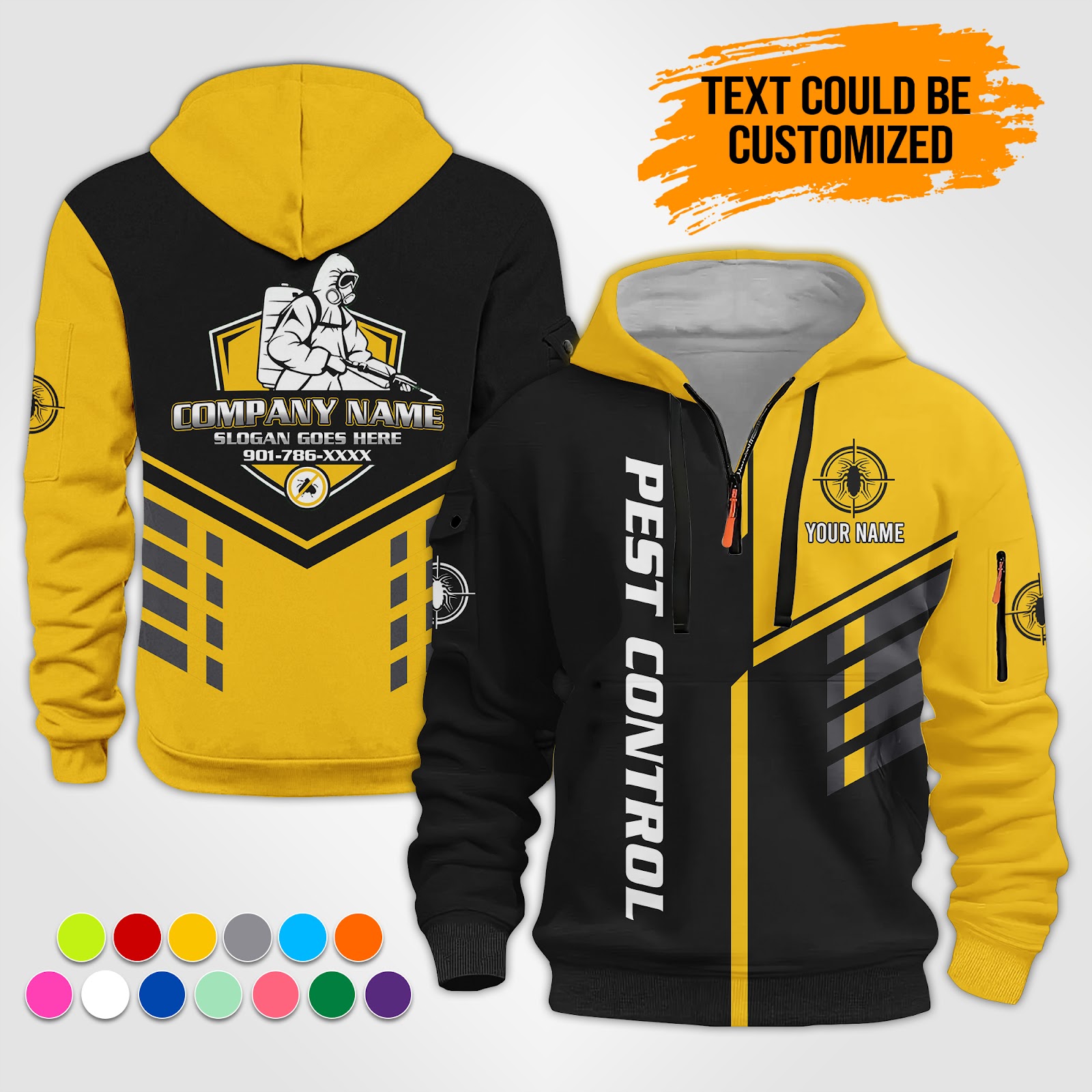 5872804-personalized-name-pest-control-service-best-uniform-3d-quarter-zip-hoodie-op520-3.jpg Custom Pest Control Service Best Uniform 3D - photo 3