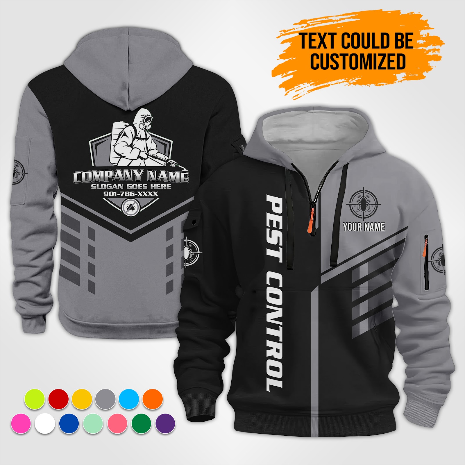 5872804-personalized-name-pest-control-service-best-uniform-3d-quarter-zip-hoodie-op520-4.jpg Custom Pest Control Service Best Uniform 3D - photo 4