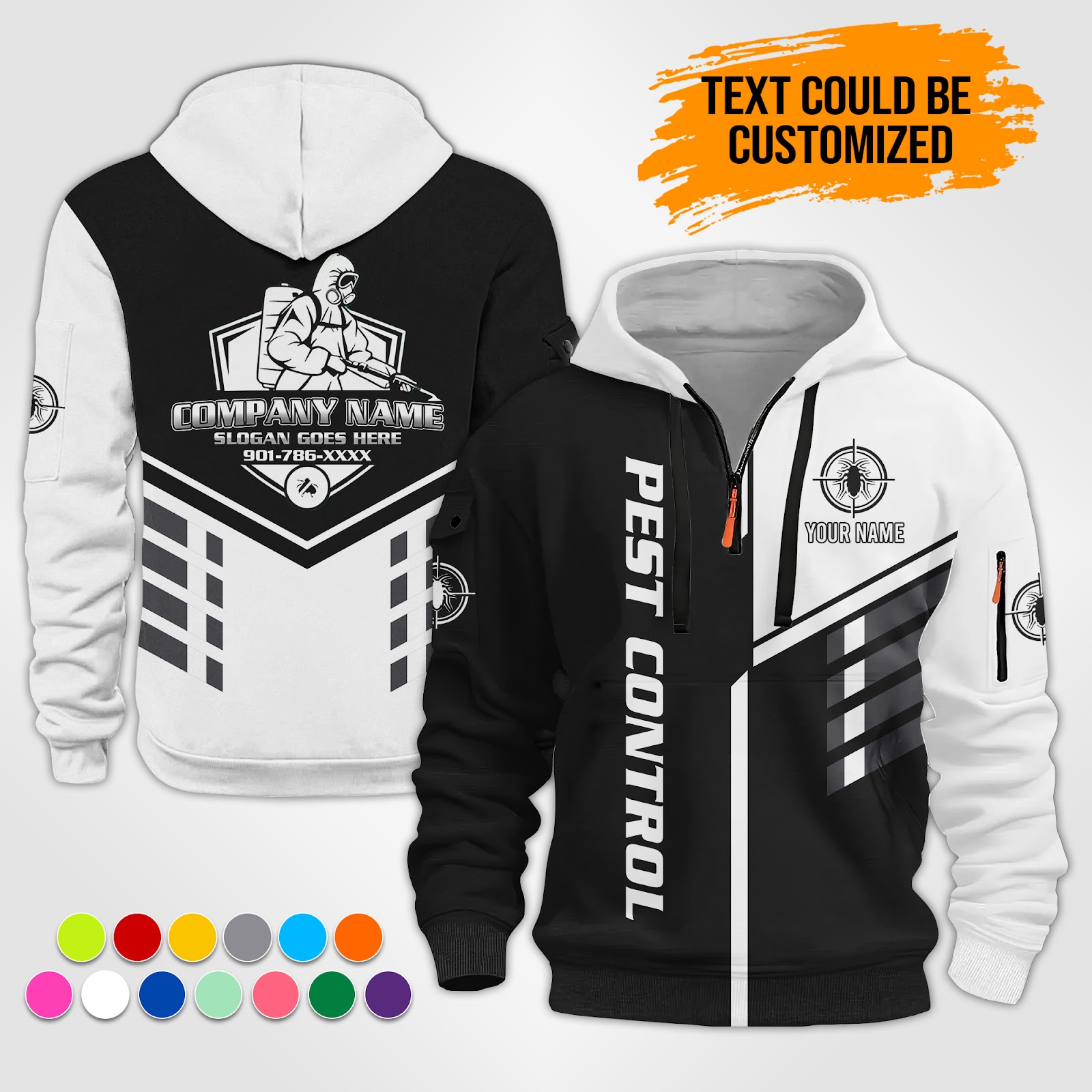 5872804-personalized-name-pest-control-service-best-uniform-3d-quarter-zip-hoodie-op520-8.jpg Custom Pest Control Service Best Uniform 3D - photo 8