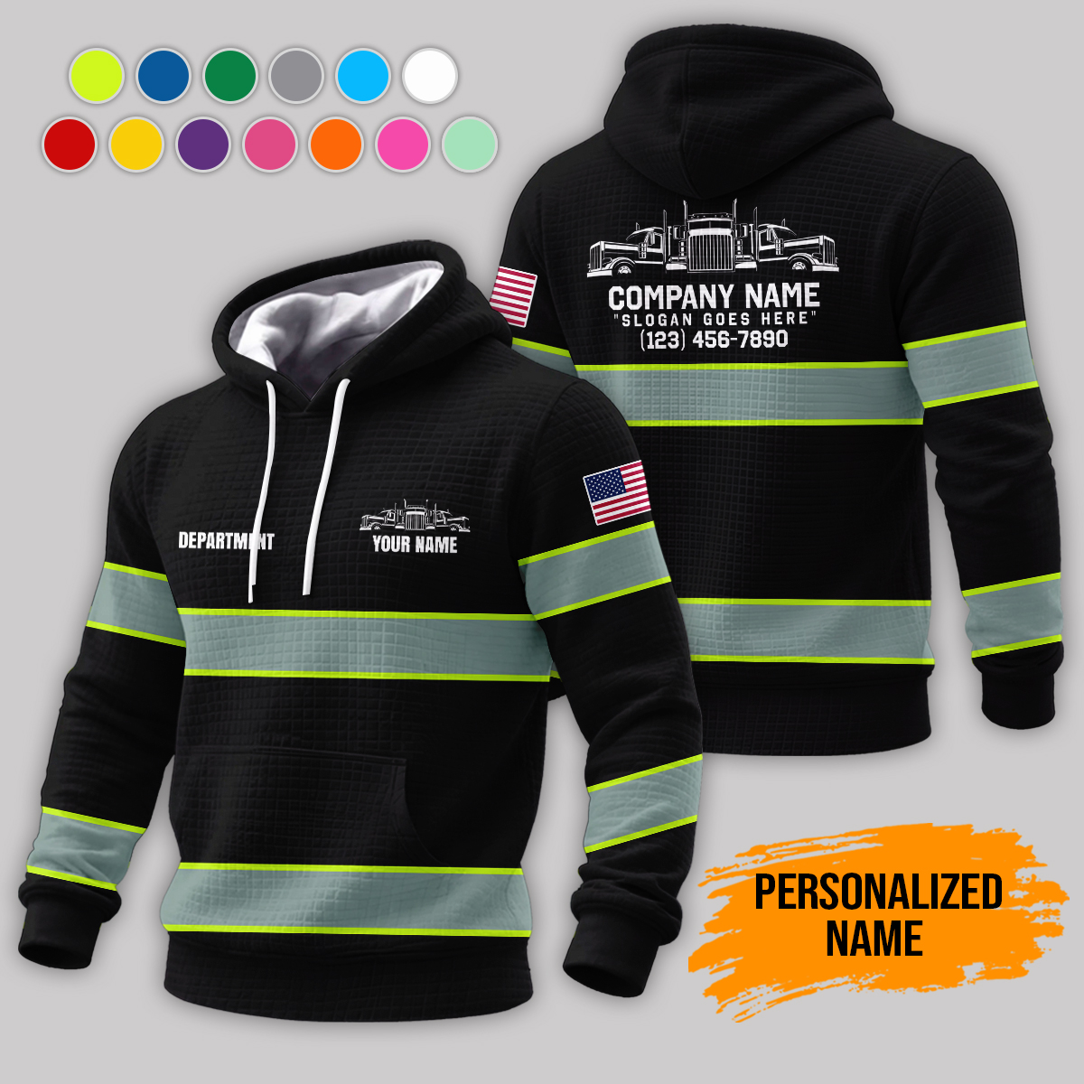 Custom Semi Truck Uniform 3D Corn Kernels Jacket