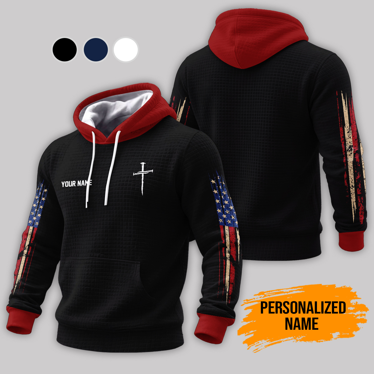 Custom Men's Faith Cross 3D Corn Kernels Jacket