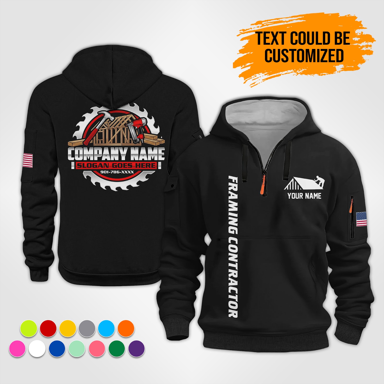 Custom Framing Contractor Best Uniform 2D Quarter - photo 2