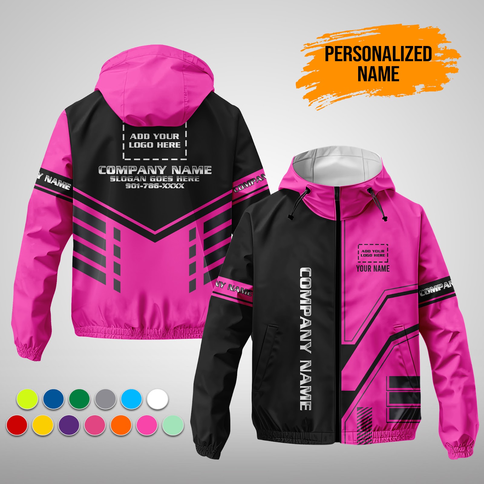 6038348-personalized-name-and-color-uniform-3d-printed-windbreaker-jacket-pc372-7.jpg Custom Uniform 3D Printed Windbreaker Jacket - photo 7