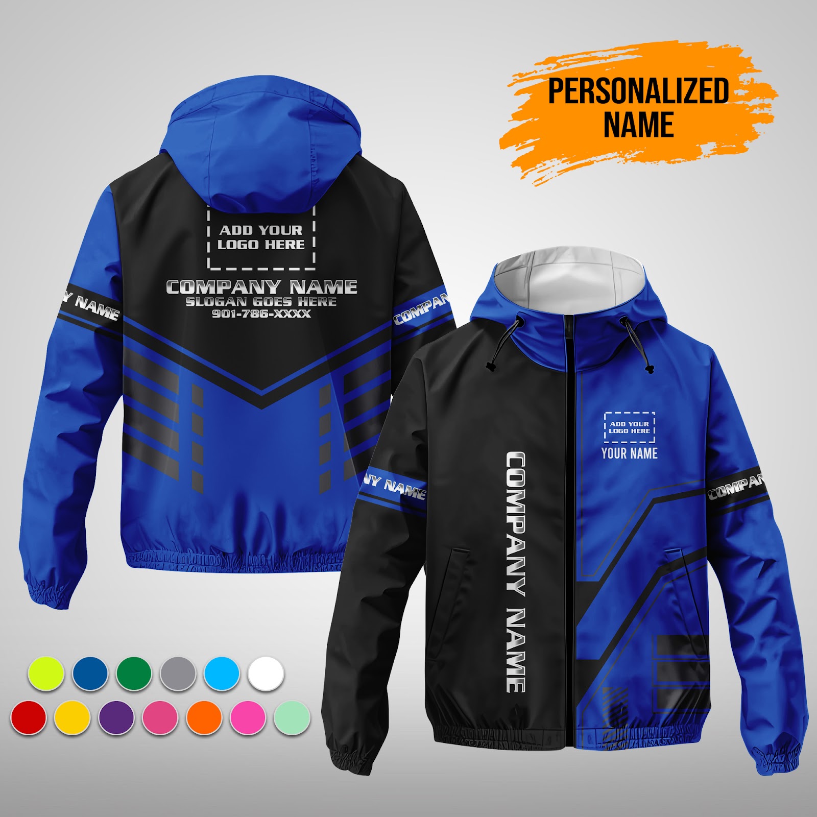 6038348-personalized-name-and-color-uniform-3d-printed-windbreaker-jacket-pc372-9.jpg Custom Uniform 3D Printed Windbreaker Jacket - photo 9