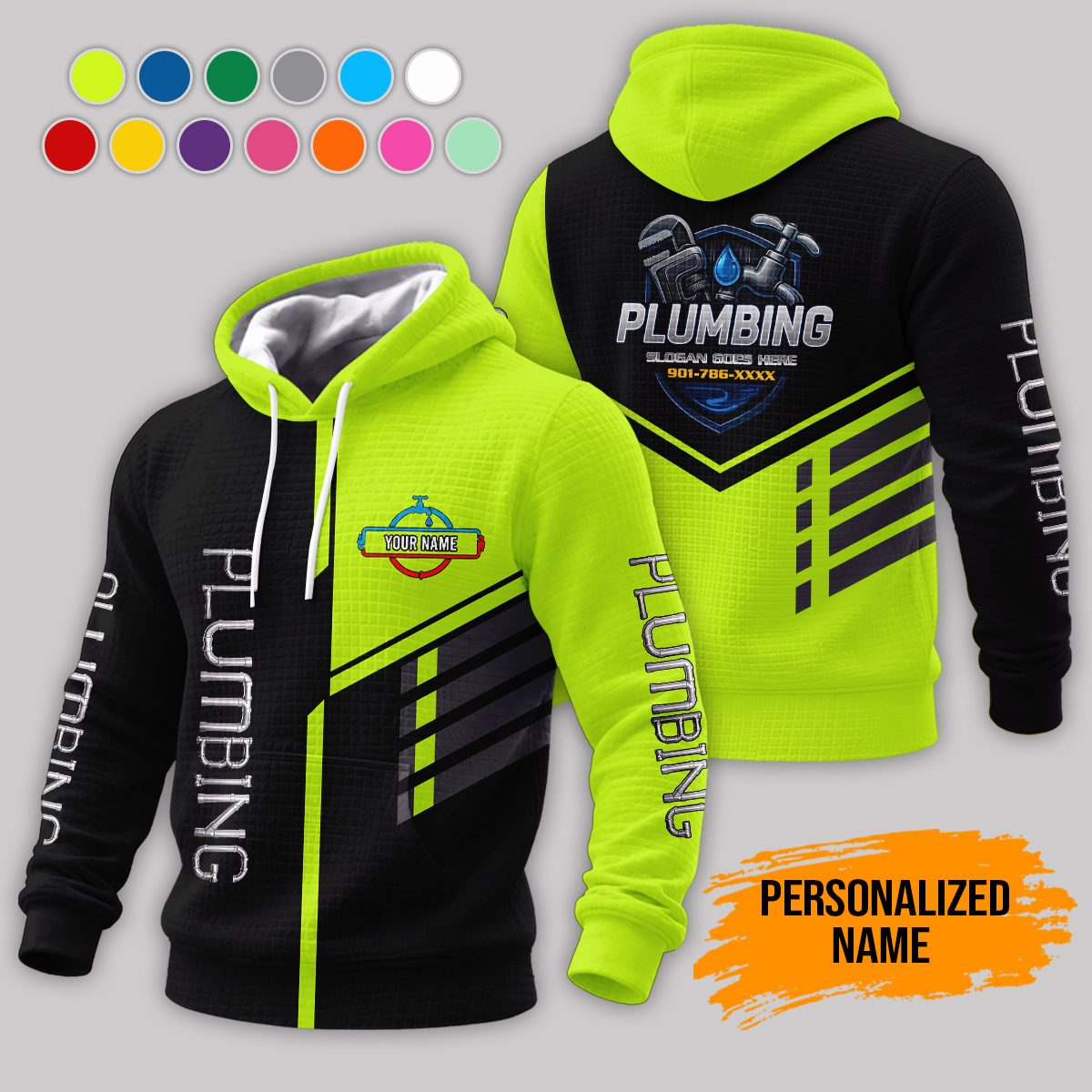 Custom Plumbing Service 3D Corn Kernels Jacket