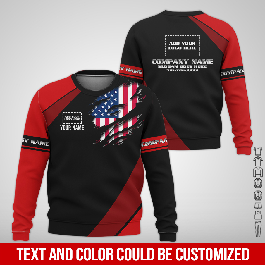 6038982-personalized-name-and-color-uniform-3d-quarter-zip-hoodie-am862-13.jpg Custom Uniform 3D Quarter Zip Hoodie - photo 13