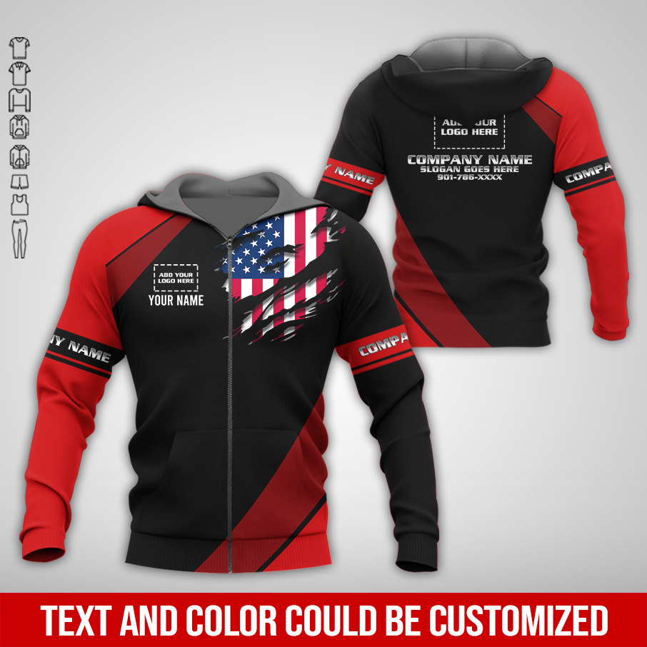6038982-personalized-name-and-color-uniform-3d-quarter-zip-hoodie-am862-15.jpg Custom Uniform 3D Quarter Zip Hoodie - photo 15