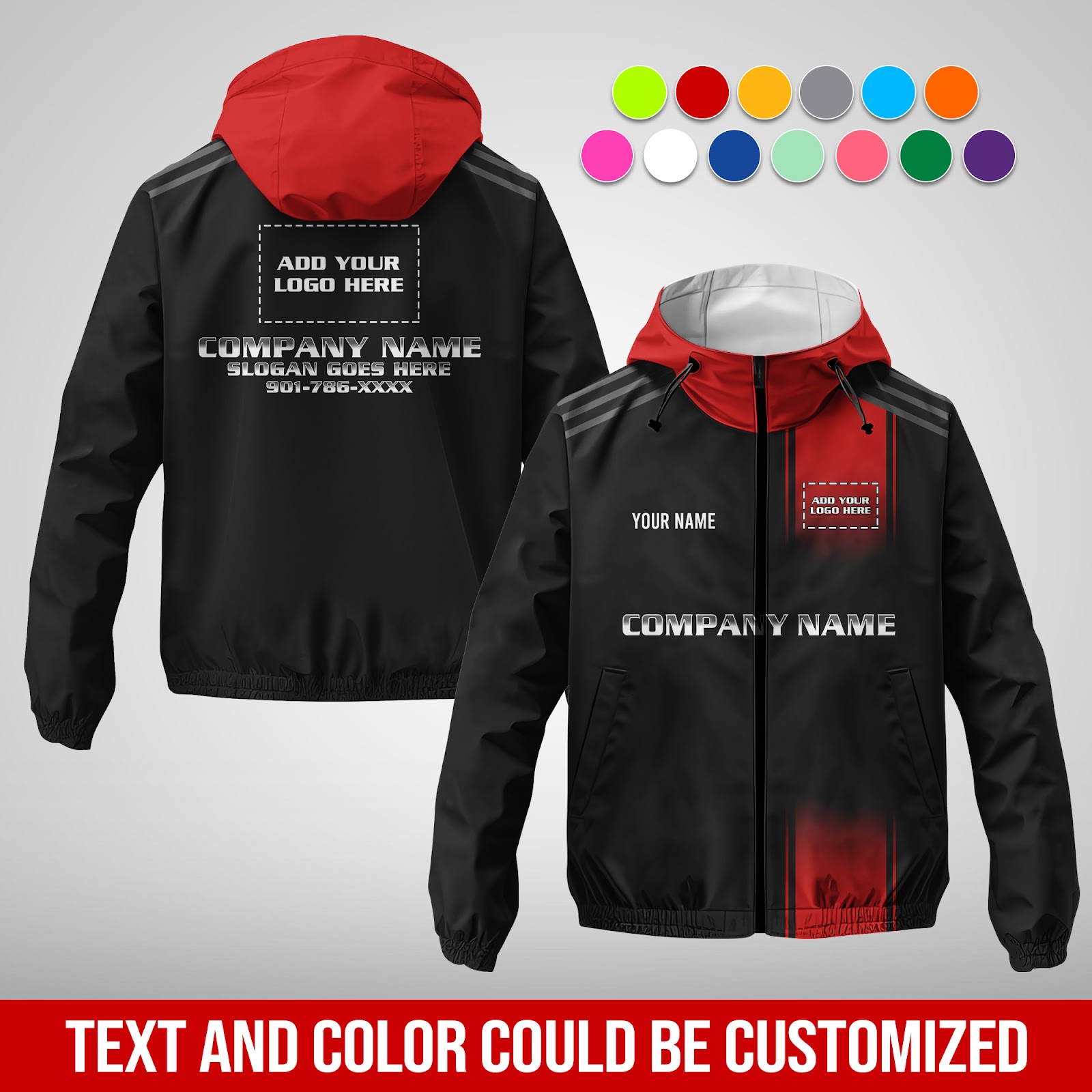 6039932-personalized-name-and-color-uniform-3d-quarter-zip-hoodie-am866-2.jpg Custom Uniform 3D Quarter Zip Hoodie - photo 2