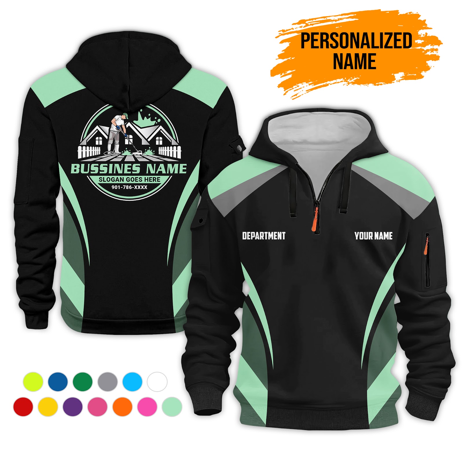 6041779-personalized-name-pressure-cleaning-service-3d-printed-quarter-zip-hoodie-pc381-10.jpg Custom Pressure Cleaning Service 3D Printed - photo 10
