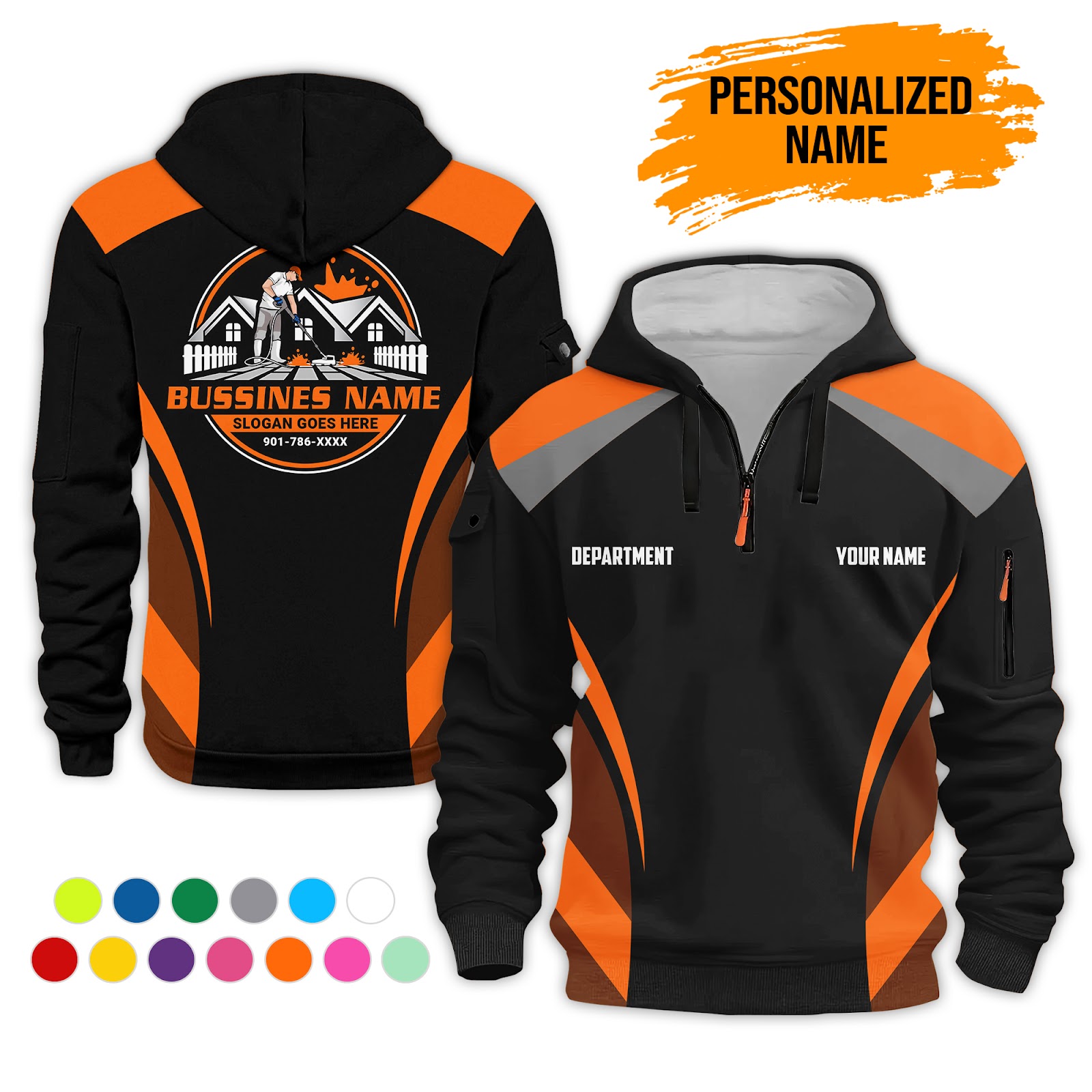 6041779-personalized-name-pressure-cleaning-service-3d-printed-quarter-zip-hoodie-pc381-6.jpg Custom Pressure Cleaning Service 3D Printed - photo 6