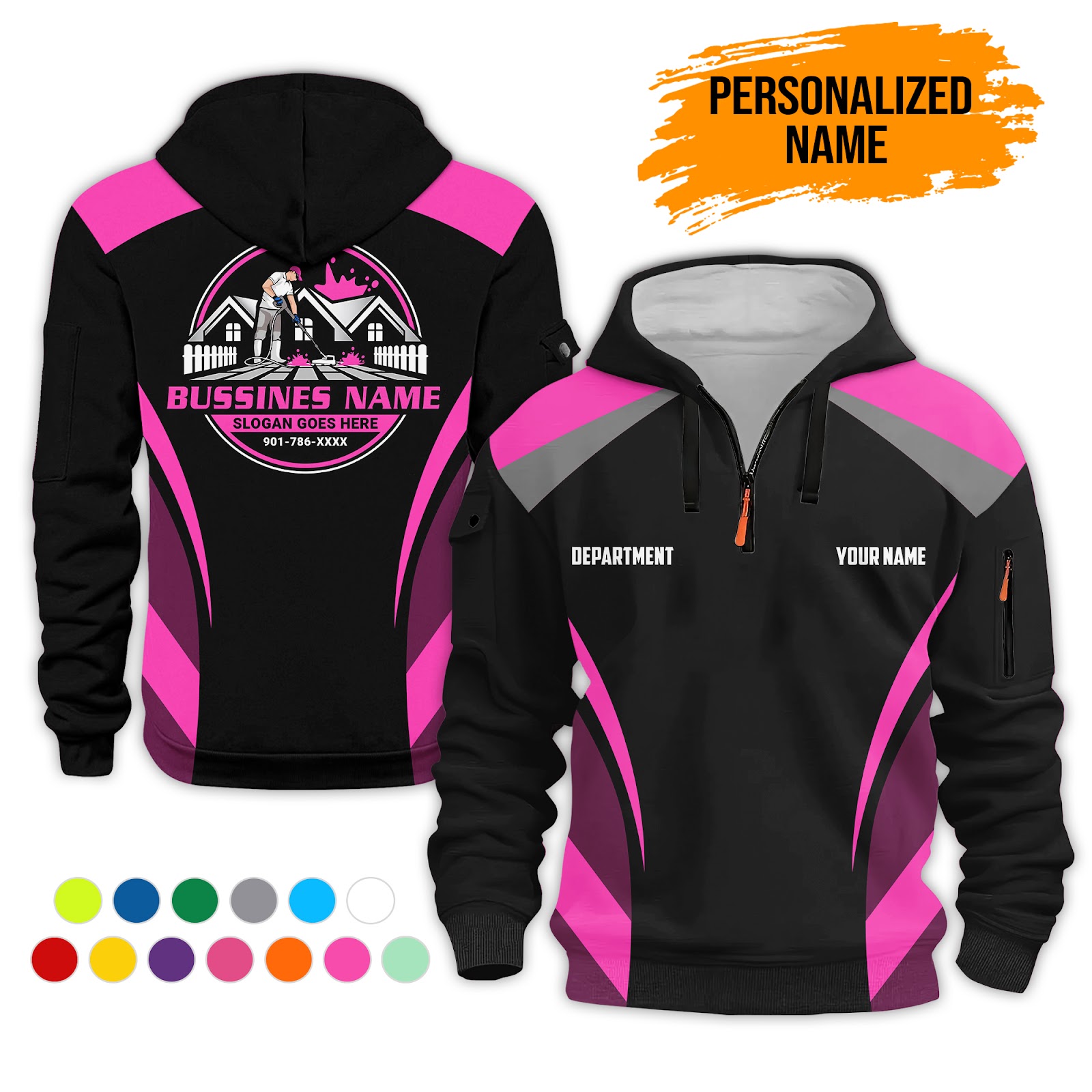 6041779-personalized-name-pressure-cleaning-service-3d-printed-quarter-zip-hoodie-pc381-7.jpg Custom Pressure Cleaning Service 3D Printed - photo 7