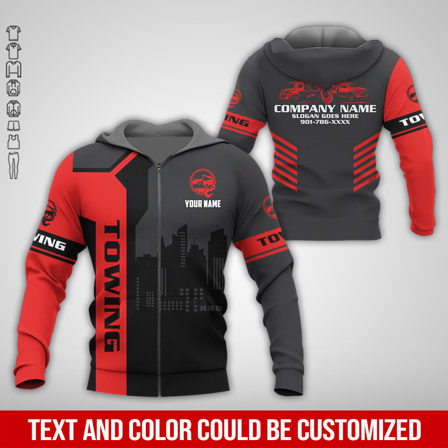 6041954-personalized-name-tow-truck-3d-all-over-printed-clothes-am868-15.jpg Custom Tow Truck 3D Hoodie - photo 15