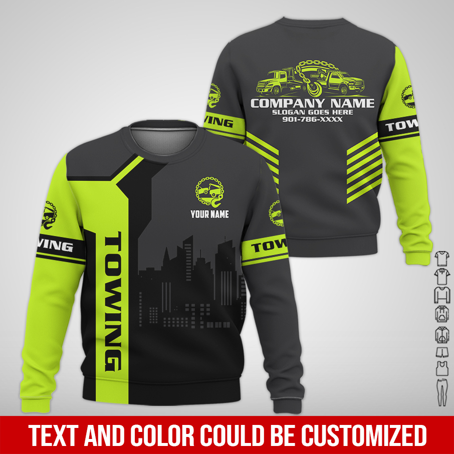 6041954-personalized-name-tow-truck-3d-all-over-printed-clothes-am868-4.jpg Custom Tow Truck 3D Hoodie - photo 4