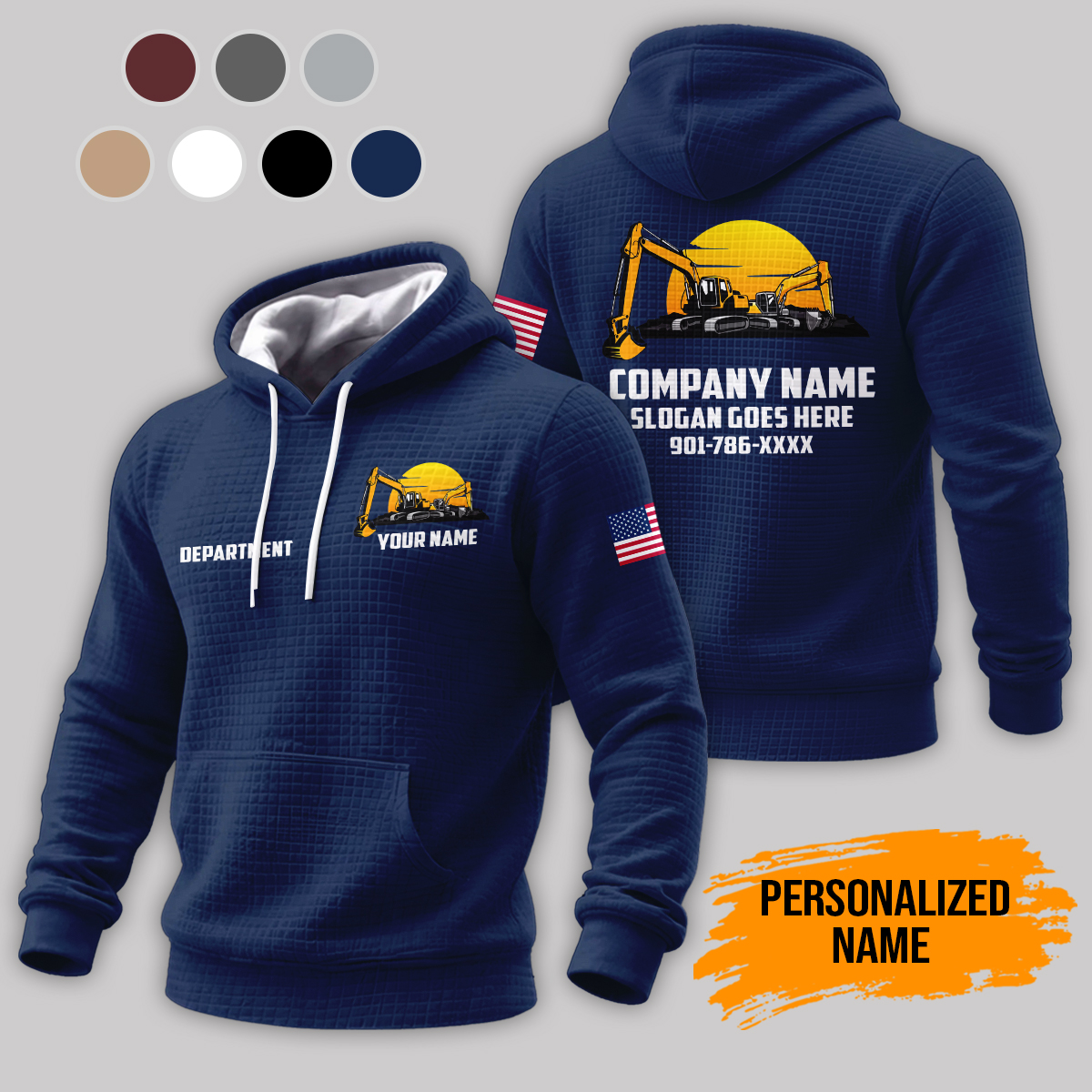 Love Heavy Equipment 2D Corn Kernels Jacket